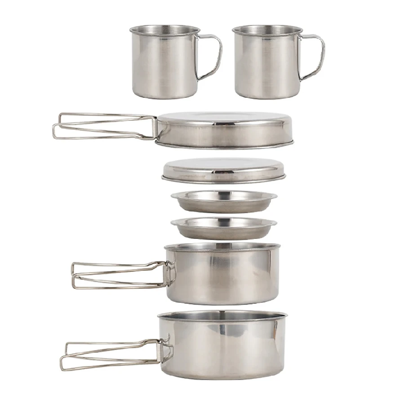 Outdoor Camping Kitchen Set - Set da 8 Pezzi per Campeggio,