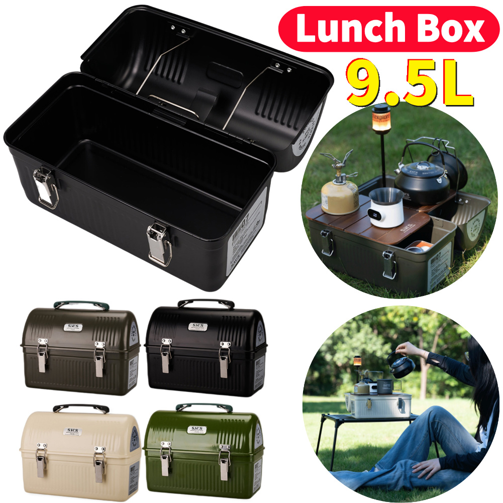 Outdoor Camping Stores - Scatola da pranzo in metallo da
