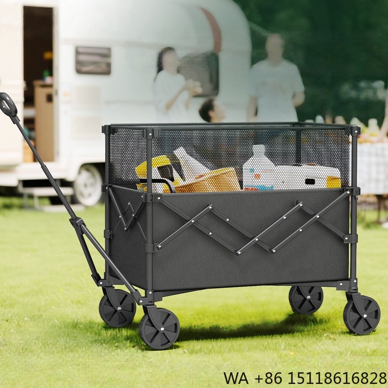 Outdoor Camping Folding Table - Carrello Pieghevole Multifunzionale con Telaio in
