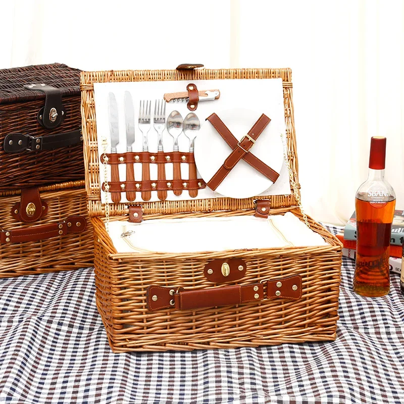 Outdoor Camping Food - Cesto da Picnic per Famiglie, Cesto