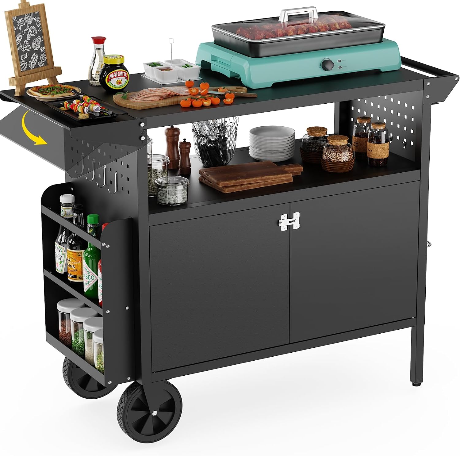 Outdoor Camping Food - Carrello da esterno per barbecue con