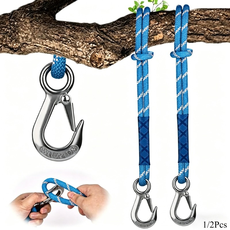 Camping Hammock - Corda in nylon con gancio in