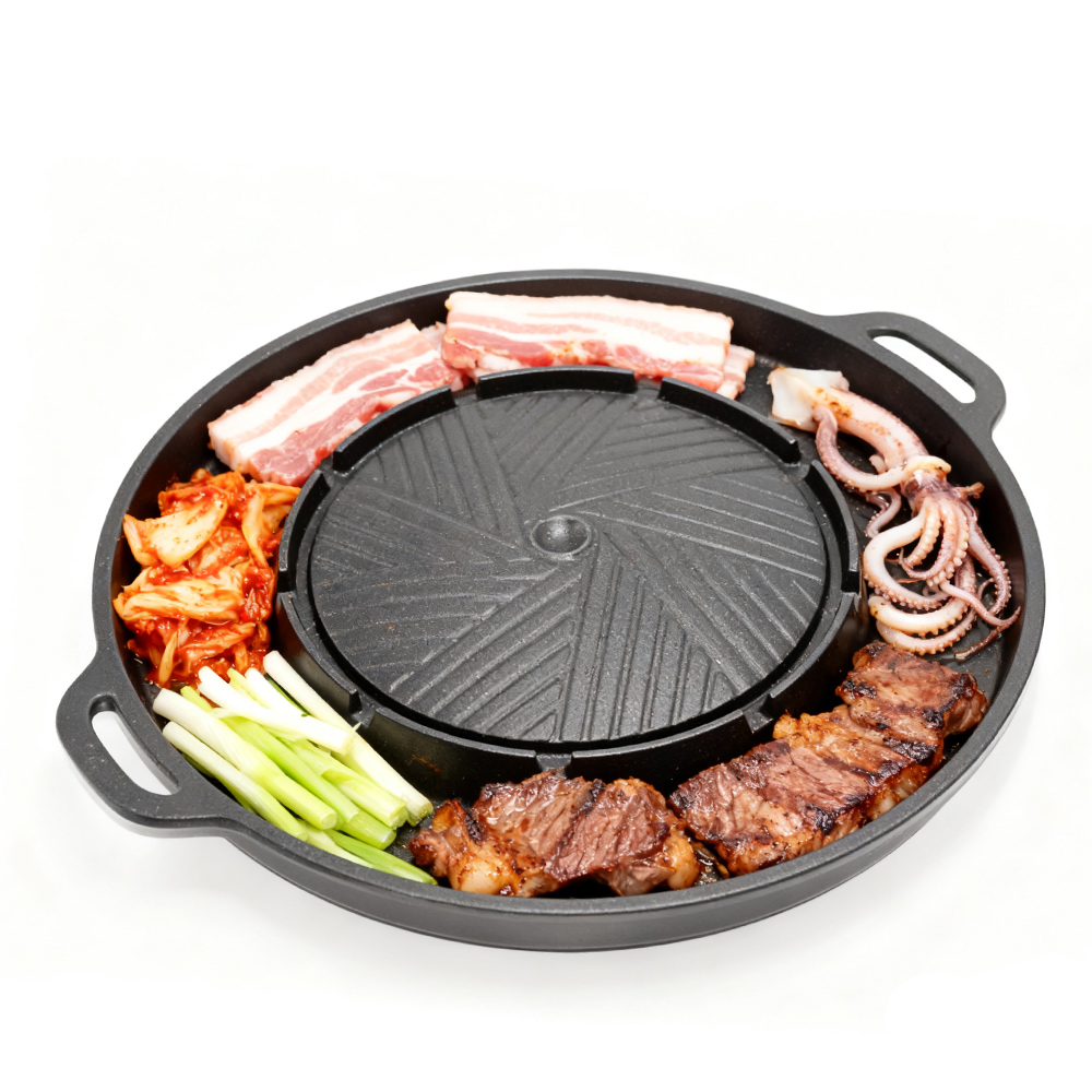 Outdoor Camping Food - KOSUN Padella per barbecue coreana Piastra
