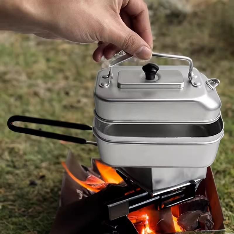 Outdoor Camping Kitchen Set - Ultraleggero portatile Picnic campeggio bollitore turistico