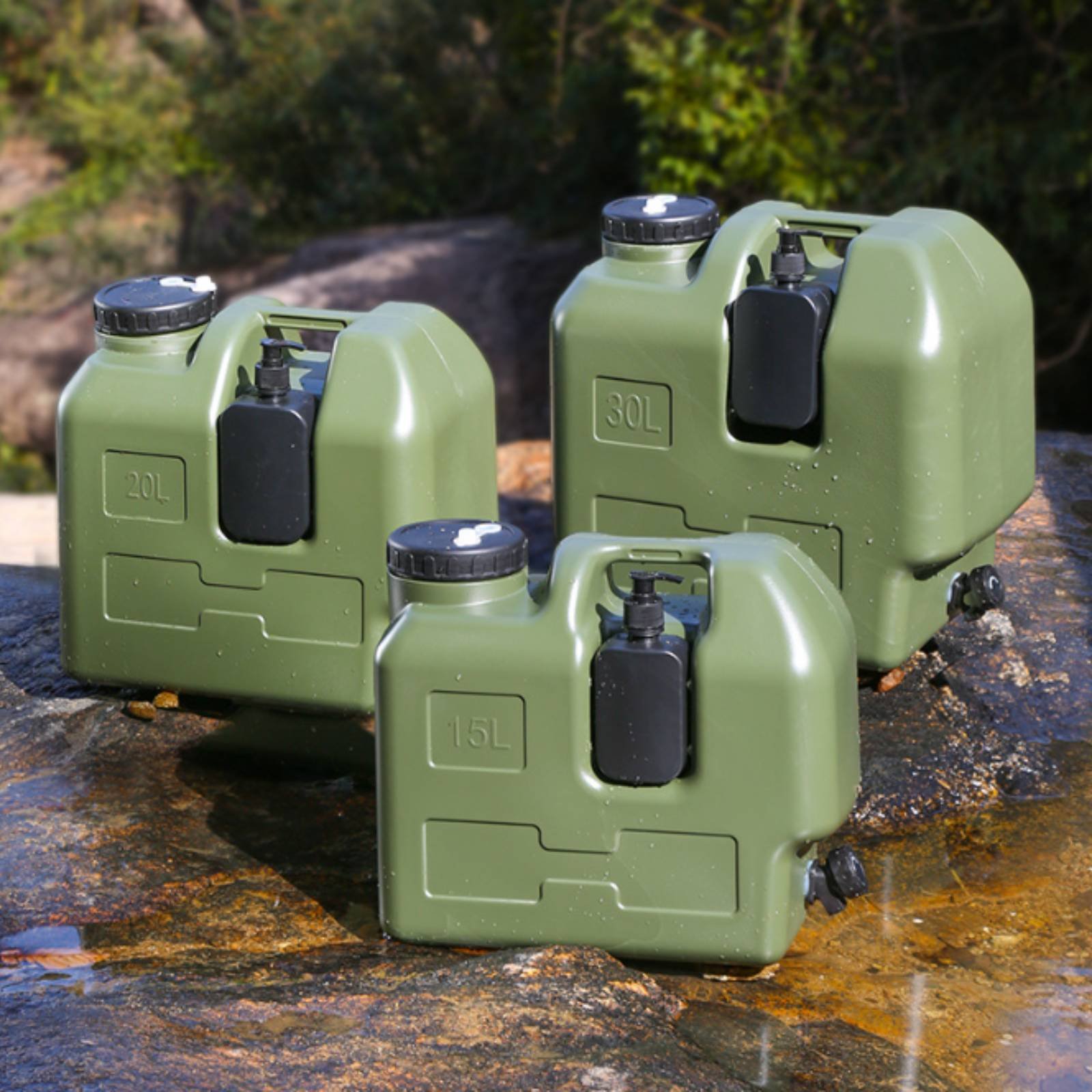 Outdoor Camping Food - Contenitore per acqua con rubinetto, in