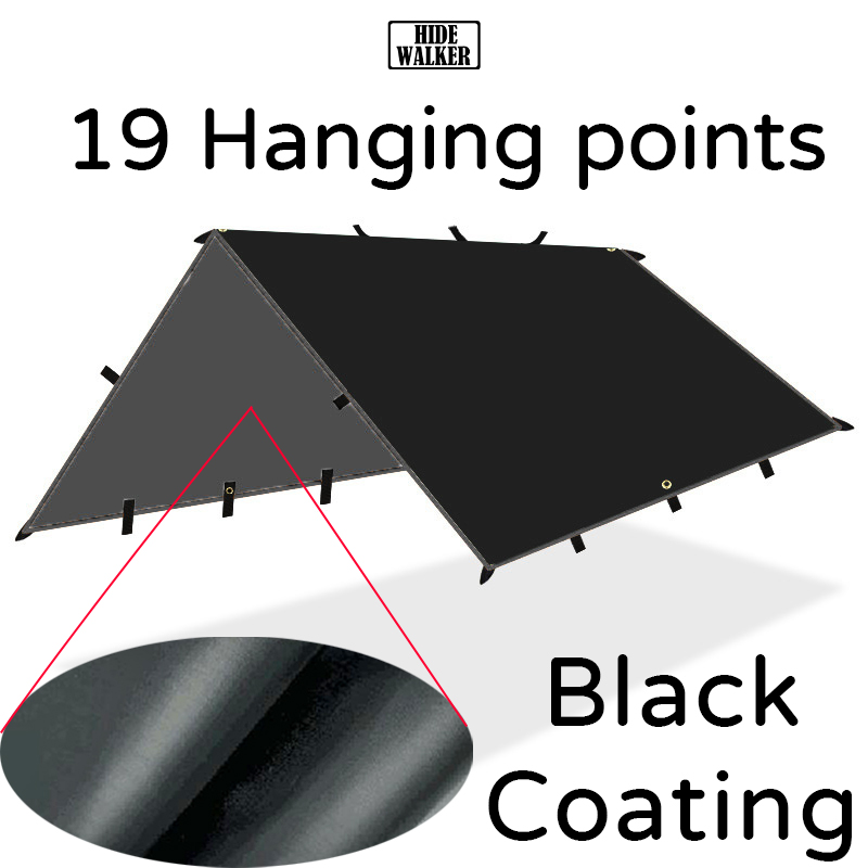 Waterproof Tarp Shelter - 19 punti appesi Telo con rivestimento