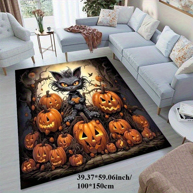 Outdoor Camping Games For Adults - VIKAMA Tappeto di Halloween - Gatto