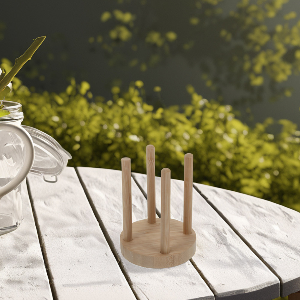 Outdoor Camping Stores - Portabicchieri Compatto in Legno per Attività