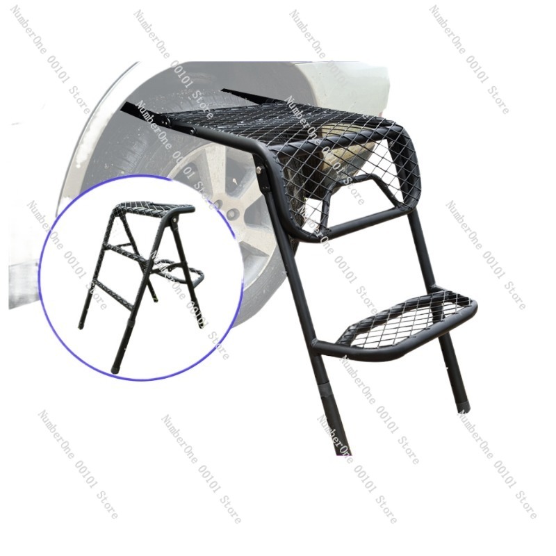 Outdoor Camping Folding Table - Combinazione di scaletta e tavolo pieghevoli