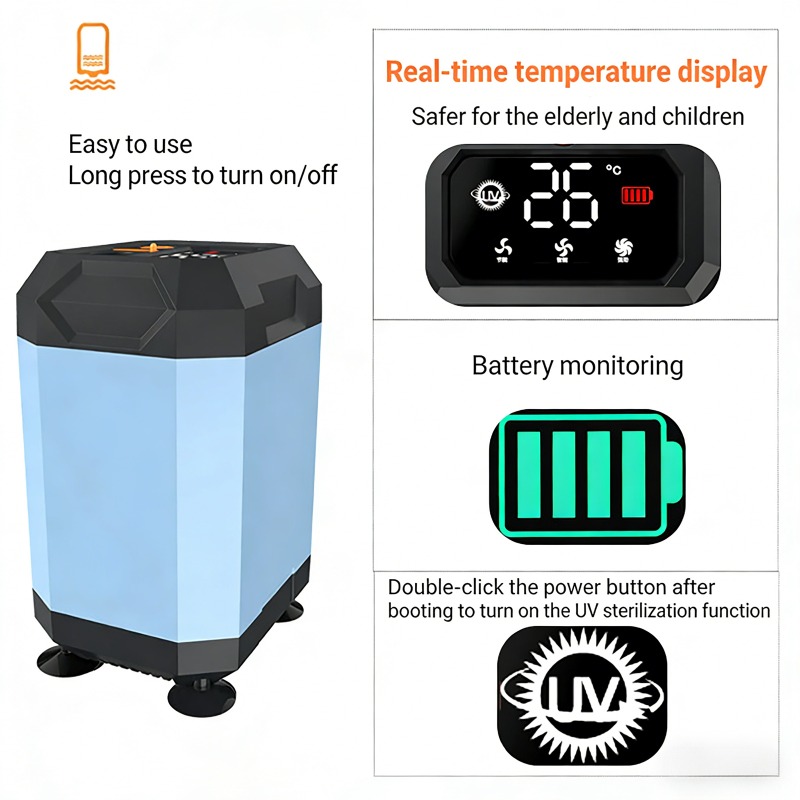 Outdoor Camping Showers - Doccia Portatile da Campeggio 5400mAh/9000mAh con