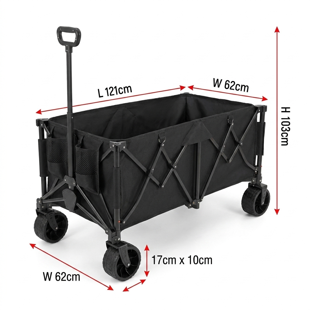 Outdoor Camping Folding Table - Carrello Pieghevole Personalizzato per Carichi Pesanti