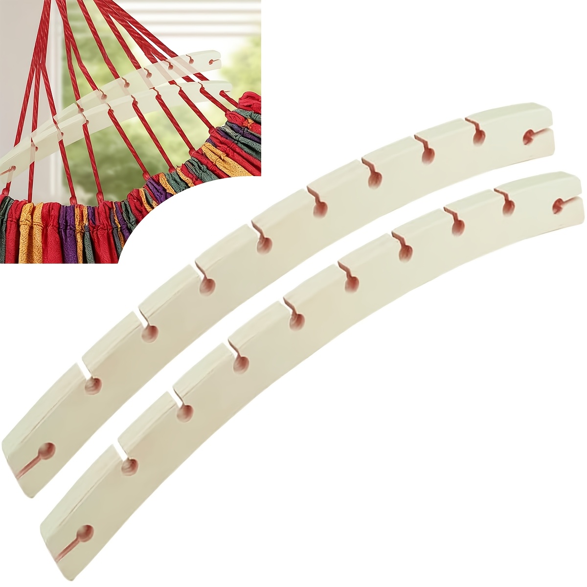 Camping Hammock - 2 Barre Distanziatrici in Legno Staccabili
