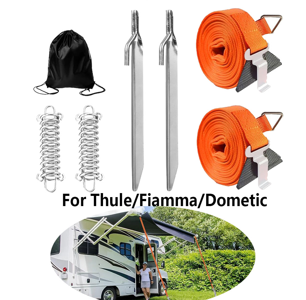 Outdoor Camping Van - Cinghie di fissaggio per tendalino camper,