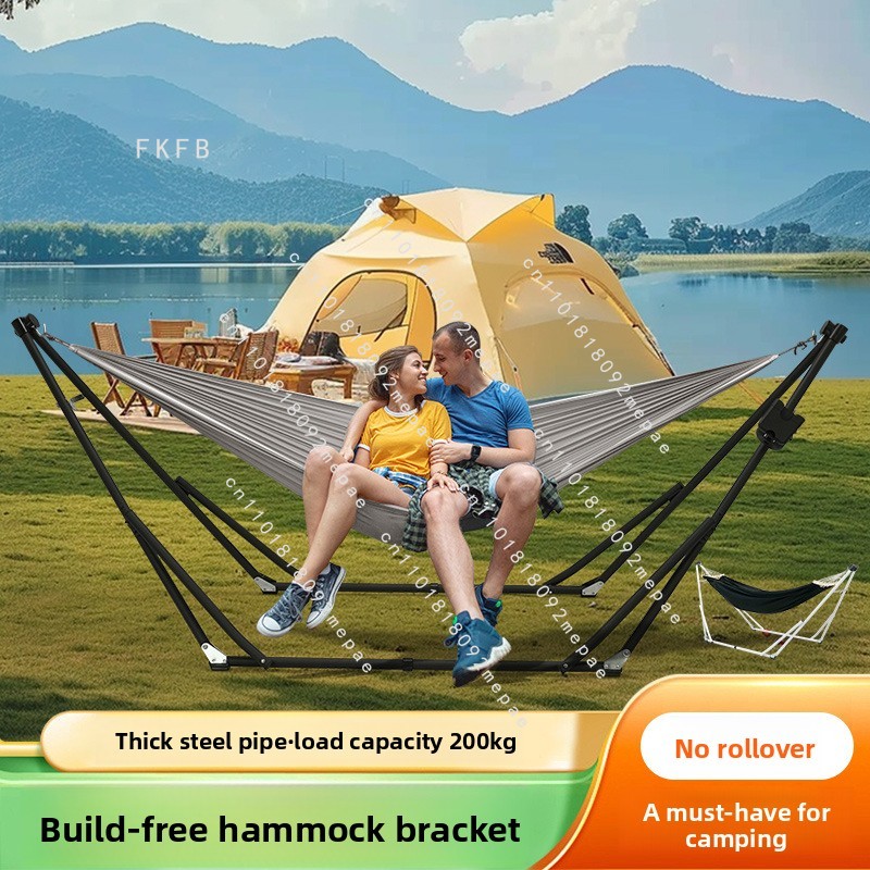 Camping Hammock - Amaca Pieghevole Anti-Ribaltamento Facile da Montare