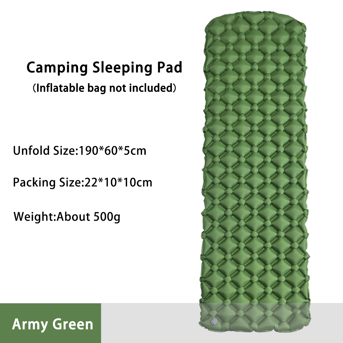 Bed Outdoor Camping - Materasso Gonfiabile da Campeggio, Letto Pieghevole