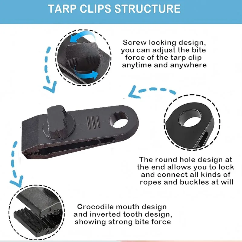 Clip per teloni Morsetti per t - Outdoor Camping Van recensione e prezzo
