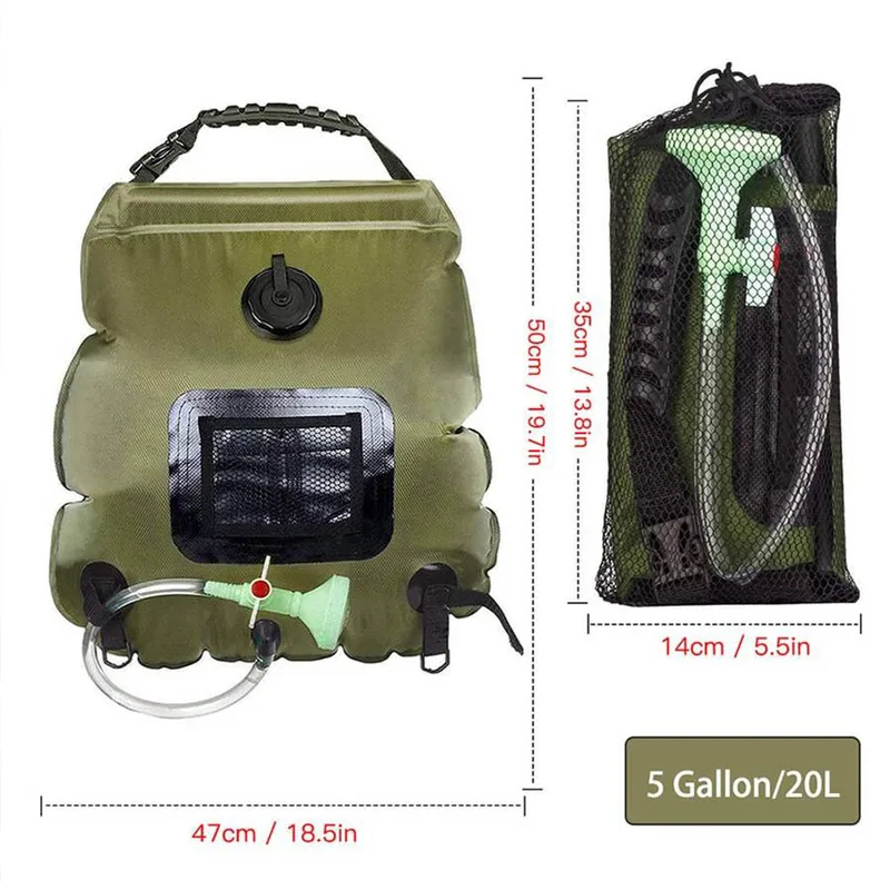 Doccia Solare Portatile 20L pe - Outdoor Camping Hot Water Shower recensione e prezzo