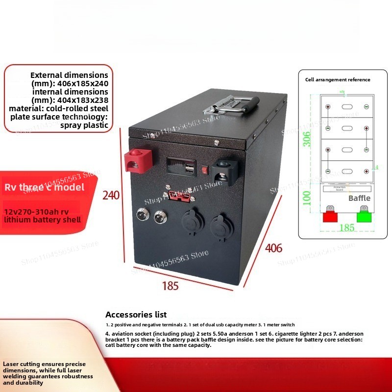 Cassa per Batteria al Litio Fe - Bed Outdoor Camping recensione e prezzo