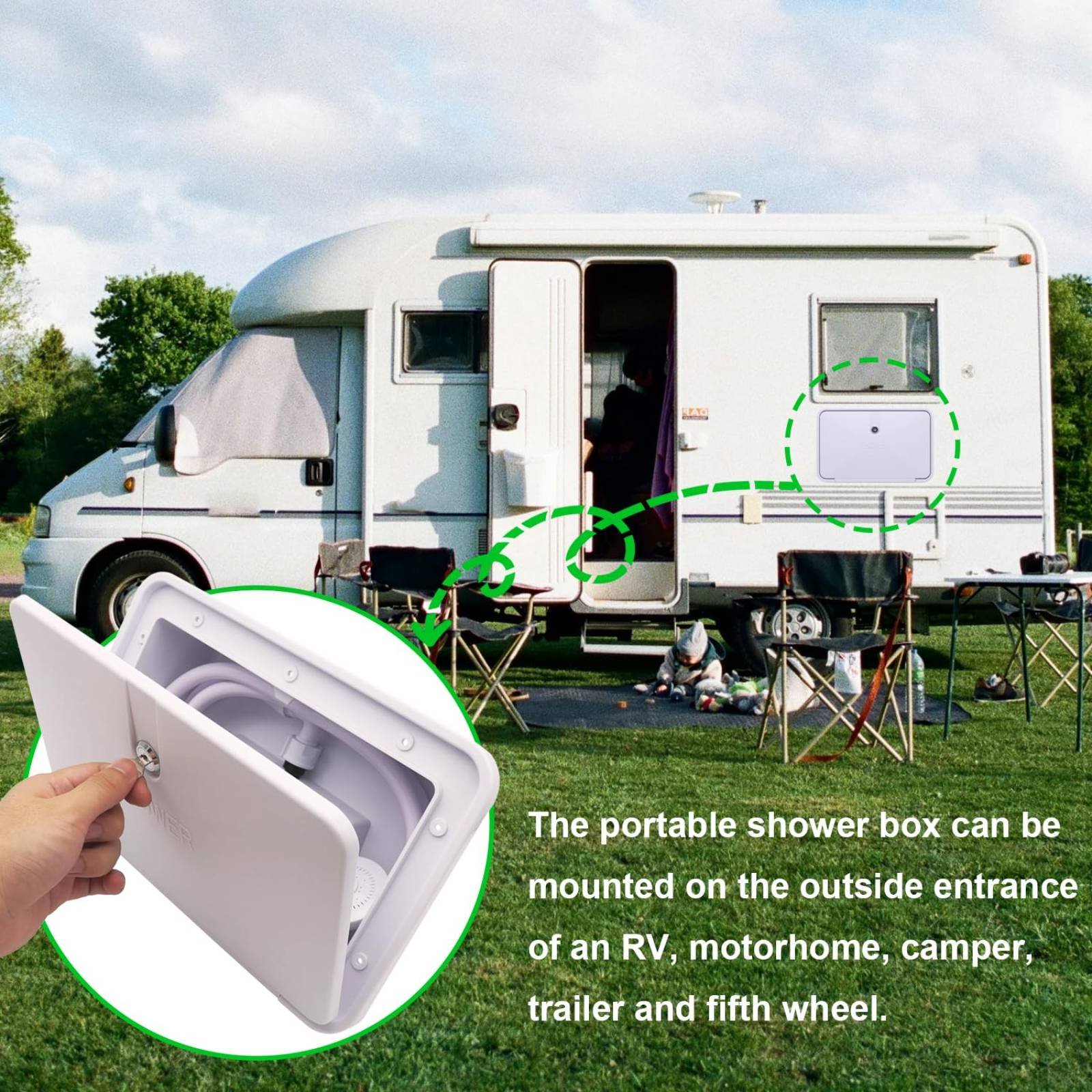 Box Doccia Esterno per Camper, - Outdoor Camping Showers recensione e prezzo