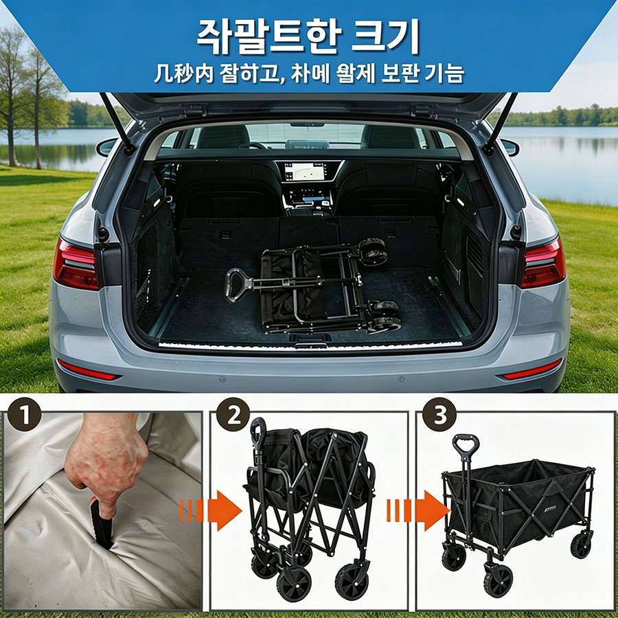 Carrello Pieghevole Robusto di - Outdoor Camping Van recensione e prezzo