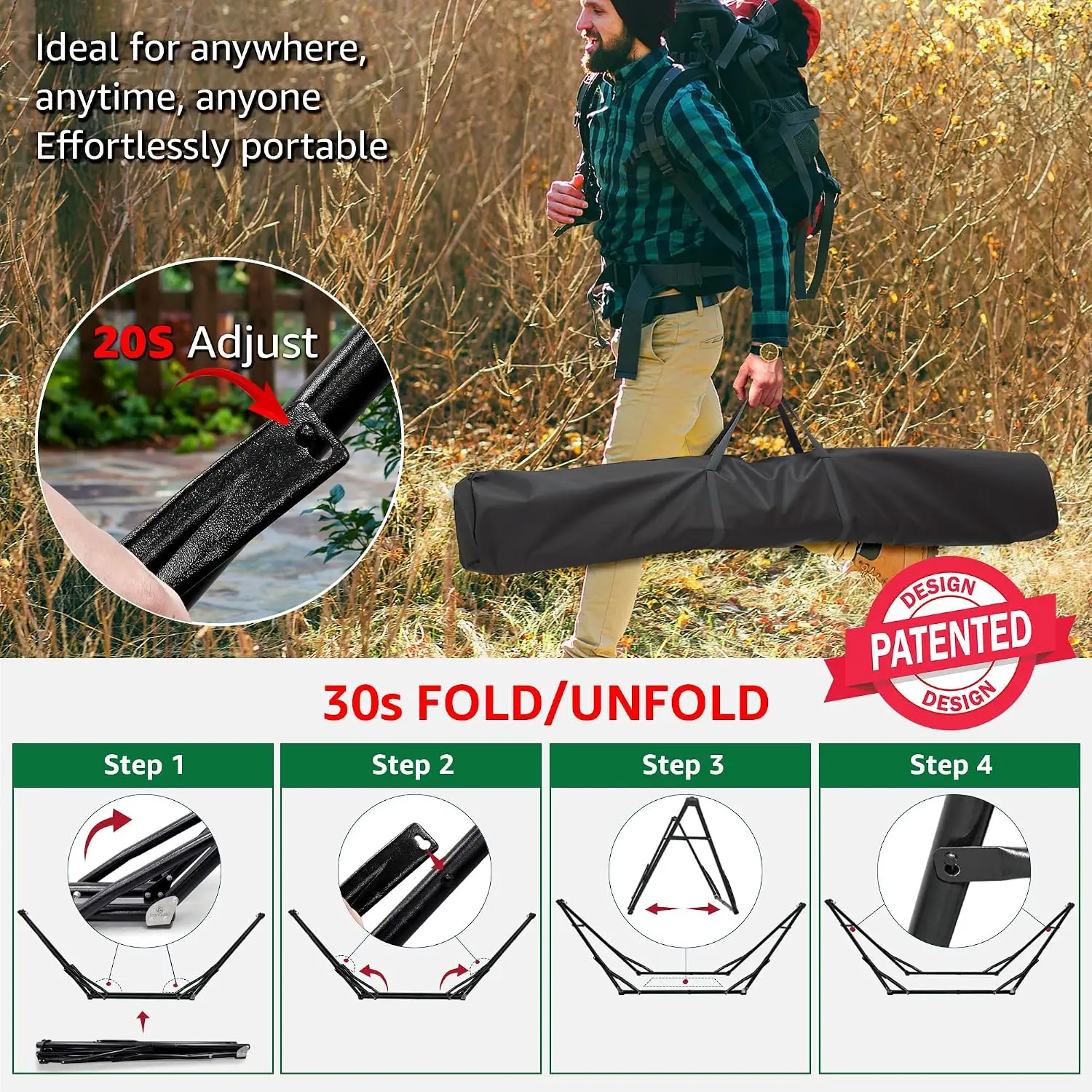 Supporto per Amaca Unity, Amac - Camping Hammock recensione e prezzo