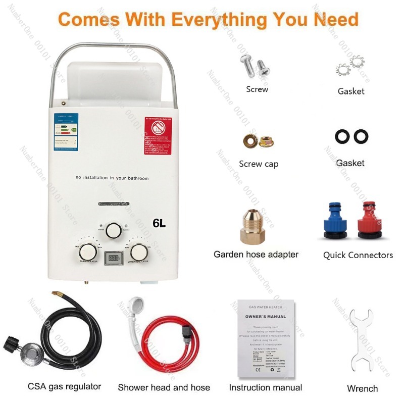 Scaldabagno Istantaneo a Gas P - Outdoor Camping Hot Water Shower recensione e prezzo