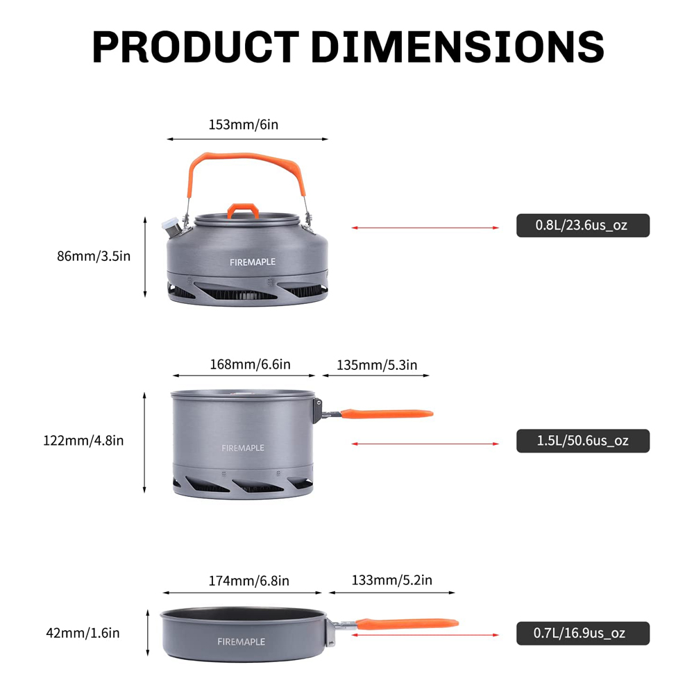 Fire Maple Campeggio Pentolame - Outdoor Camping Kitchen Set recensione e prezzo