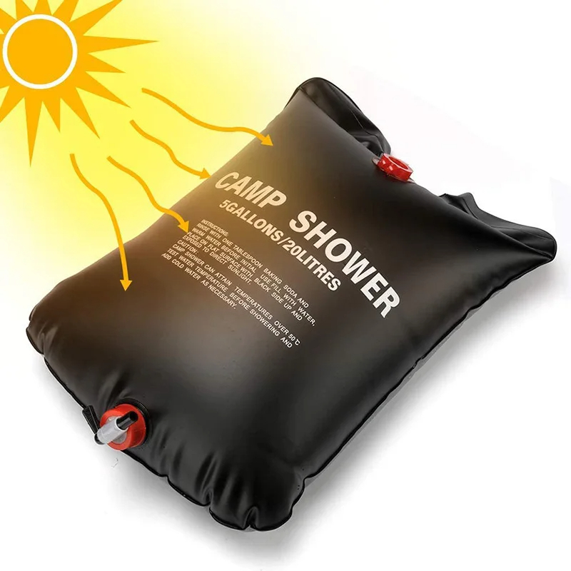 Borsa doccia solare pieghevole - Outdoor Camping Hot Water Shower recensione e prezzo